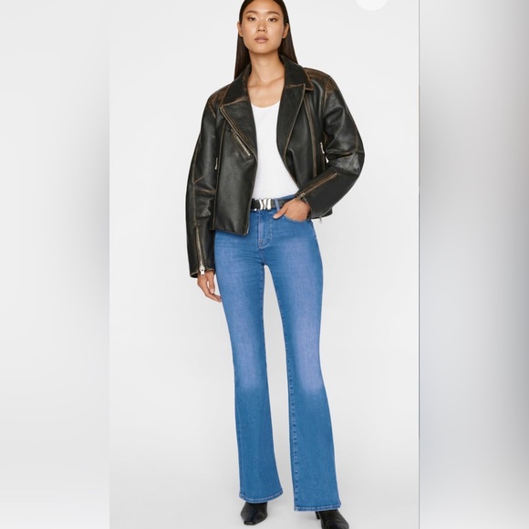 Frame Le High Flare Leg Jeans- Sz 25 - Picture 3 of 9